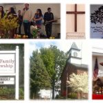 Spring church collage